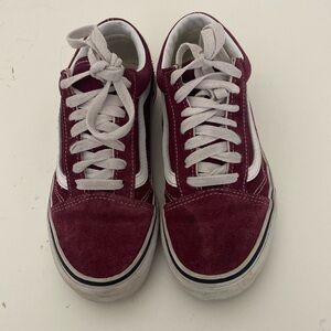 Burgundy vans